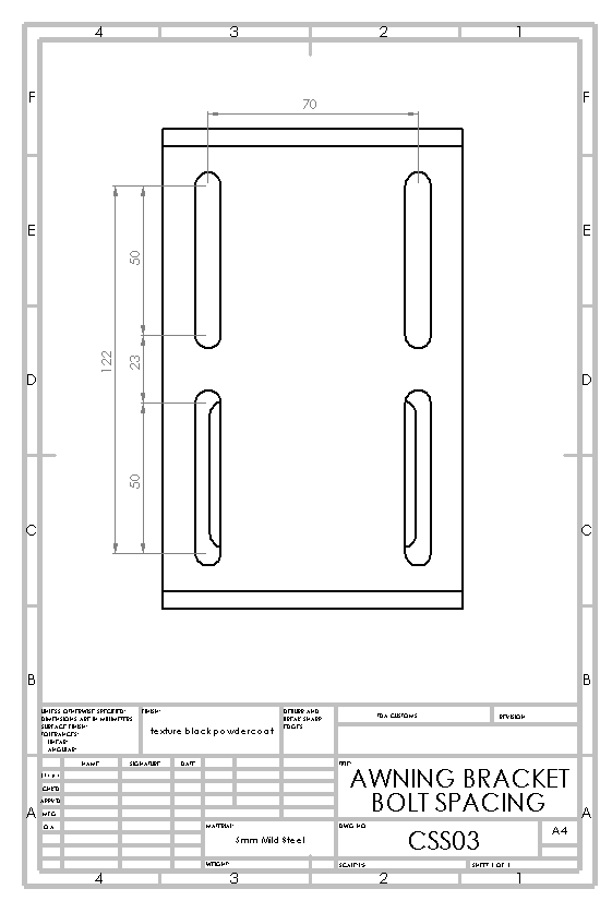 (PRE-ORDER 14TH APRIL) AWNING BRACKETS TO SUIT DUAL CHANNEL ROOF TOP TENTS